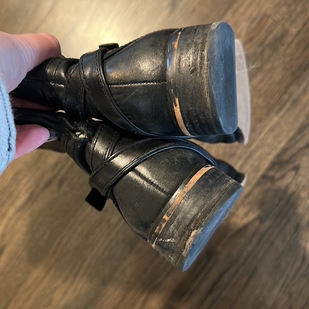 Coach Micha Boots Black Leather 8.5 GUC - Picture 11 of 13